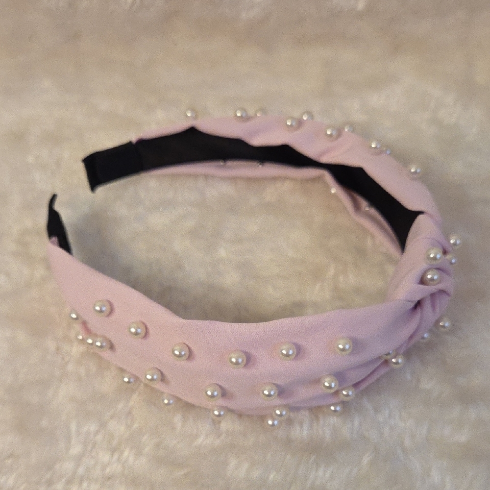 1 Pearl Studded Headbands - Coral, Lavender, and Blush Choose your color ☺️ - Picture 5 of 6